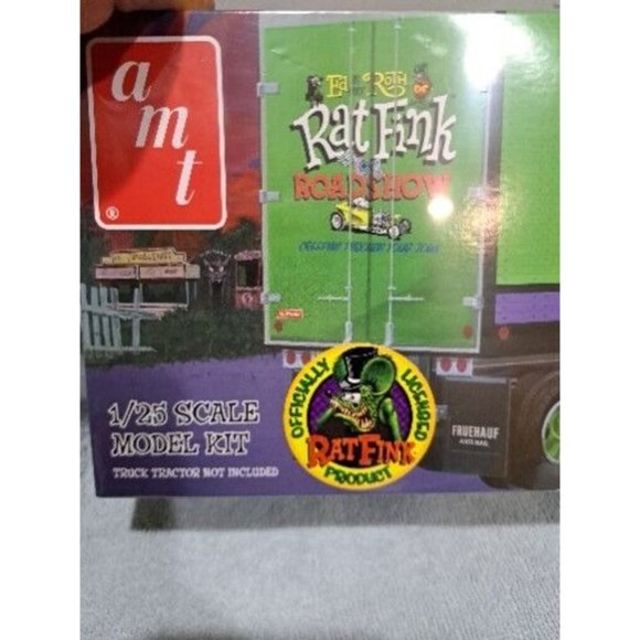 AMT Rat Fink Truck Model Kit - AMT1292 New Sealed Box - Picture 3 of 11